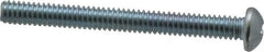 Value Collection - 1/4-20 UNC, 2-1/2" Length Under Head Phillips Drive Machine Screw - Round Head, Grade 2 Steel, Zinc-Plated Finish, Without Washer - Americas Industrial Supply