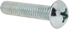 Value Collection - 5/16-18 UNC, 1-1/2" Length Under Head Phillips Drive Machine Screw - Round Head, Grade 2 Steel, Zinc-Plated Finish, Without Washer - Americas Industrial Supply