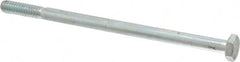 Made in USA - 1/4-20 UNC, 4-1/2" Length Under Head Hex Head Cap Screw - Partially Threaded, Grade 5 Steel, Zinc-Plated Finish, 7/16" Hex - Americas Industrial Supply