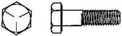 Made in USA - 1/2-20 UNF, 8" Length Under Head Hex Head Cap Screw - Grade 5 Steel, Zinc-Plated Finish, 3/4" Hex - Americas Industrial Supply