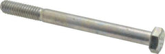 Made in USA - 5/16-18 UNC, 3-1/2" Length Under Head Hex Head Cap Screw - Partially Threaded, Grade 5 Steel, Zinc-Plated Finish, 1/2" Hex - Americas Industrial Supply