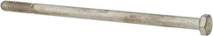 Made in USA - 5/16-18 UNC, 6" Length Under Head Hex Head Cap Screw - Partially Threaded, Grade 5 Steel, Zinc-Plated Finish, 1/2" Hex - Americas Industrial Supply