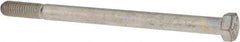 Made in USA - 3/8-16 UNC, 5-1/2" Length Under Head Hex Head Cap Screw - Partially Threaded, Grade 5 Steel, Zinc-Plated Finish, 9/16" Hex - Americas Industrial Supply