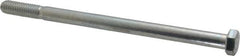 Made in USA - 3/8-16 UNC, 6" Length Under Head Hex Head Cap Screw - Partially Threaded, Grade 5 Steel, Zinc-Plated Finish, 9/16" Hex - Americas Industrial Supply