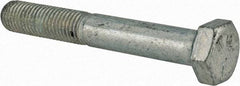 Made in USA - 5/16-24 UNF, 2-1/4" Length Under Head Hex Head Cap Screw - Partially Threaded, Grade 5 Steel, Zinc-Plated Finish, 1/2" Hex - Americas Industrial Supply