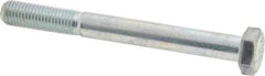 Made in USA - 5/16-24 UNF, 3" Length Under Head Hex Head Cap Screw - Partially Threaded, Grade 5 Steel, Zinc-Plated Finish, 1/2" Hex - Americas Industrial Supply