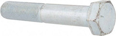 Made in USA - 1/2-20 UNF, 3" Length Under Head Hex Head Cap Screw - Partially Threaded, Grade 5 Steel, Zinc-Plated Finish, 3/4" Hex - Americas Industrial Supply