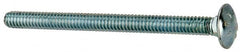 Value Collection - 1/4-20 UNC 3-1/4" Length Under Head, Standard Square Neck, Carriage Bolt - Grade 2 Steel, Zinc-Plated Finish - Americas Industrial Supply