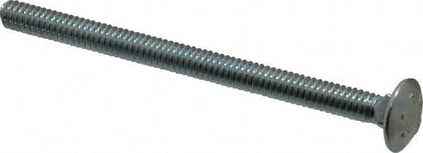 Value Collection - 1/4-20 UNC 3-1/2" Length Under Head, Standard Square Neck, Carriage Bolt - Grade 2 Steel, Zinc-Plated Finish - Americas Industrial Supply