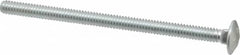 Value Collection - 1/4-20 UNC 4" Length Under Head, Standard Square Neck, Carriage Bolt - Grade 2 Steel, Zinc-Plated Finish - Americas Industrial Supply