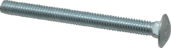 Value Collection - 5/16-18 UNC 3-1/2" Length Under Head, Standard Square Neck, Carriage Bolt - Grade 2 Steel, Zinc-Plated Finish - Americas Industrial Supply