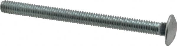 Value Collection - 5/16-18 UNC 4" Length Under Head, Standard Square Neck, Carriage Bolt - Grade 2 Steel, Zinc-Plated Finish - Americas Industrial Supply