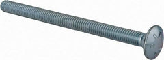 Value Collection - 5/16-18 UNC 4-1/2" Length Under Head, Standard Square Neck, Carriage Bolt - Grade 2 Steel, Zinc-Plated Finish - Americas Industrial Supply