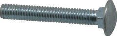 Value Collection - 3/8-16 UNC 2-1/2" Length Under Head, Standard Square Neck, Carriage Bolt - Grade 2 Steel, Zinc-Plated Finish - Americas Industrial Supply