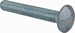 Value Collection - 3/8-16 UNC 2-3/4" Length Under Head, Standard Square Neck, Carriage Bolt - Grade 2 Steel, Zinc-Plated Finish - Americas Industrial Supply