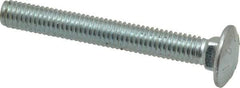 Value Collection - 3/8-16 UNC 3" Length Under Head, Standard Square Neck, Carriage Bolt - Grade 2 Steel, Zinc-Plated Finish - Americas Industrial Supply