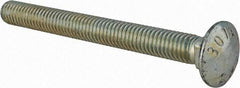 Value Collection - 3/8-16 UNC 3-3/4" Length Under Head, Standard Square Neck, Carriage Bolt - Grade 2 Steel, Zinc-Plated Finish - Americas Industrial Supply