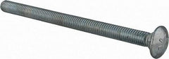 Value Collection - 3/8-16 UNC 5-1/2" Length Under Head, Standard Square Neck, Carriage Bolt - Grade 2 Steel, Zinc-Plated Finish - Americas Industrial Supply