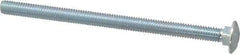 Value Collection - 3/8-16 UNC 6" Length Under Head, Standard Square Neck, Carriage Bolt - Grade 2 Steel, Zinc-Plated Finish - Americas Industrial Supply