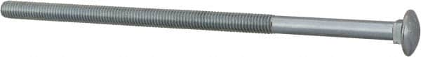 Value Collection - 3/8-16 UNC 8-1/2" Length Under Head, Standard Square Neck, Carriage Bolt - Grade 2 Steel, Zinc-Plated Finish - Americas Industrial Supply