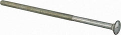 Value Collection - 3/8-16 UNC 9" Length Under Head, Standard Square Neck, Carriage Bolt - Grade 2 Steel, Zinc-Plated Finish - Americas Industrial Supply