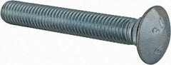 Value Collection - 1/2-13 UNC 3-1/2" Length Under Head, Standard Square Neck, Carriage Bolt - Grade 2 Steel, Zinc-Plated Finish - Americas Industrial Supply