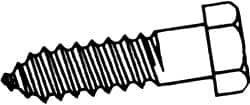 Value Collection - 1/2" Screw, 3-1/2" Length Under Head, Stainless Steel, Hex Head Lag Screw - Grade 18-8, Uncoated - Americas Industrial Supply