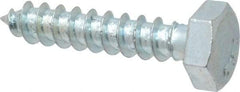 Value Collection - 1/4" Screw, 1-1/4" Length Under Head, Steel, Hex Head Lag Screw - Zinc Plated, Grade 2 - Americas Industrial Supply