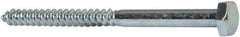 Value Collection - 1/4" Screw, 3-1/2" Length Under Head, Steel, Hex Head Lag Screw - Zinc Plated, Grade 2 - Americas Industrial Supply