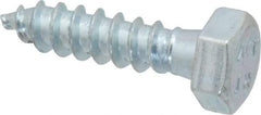 Value Collection - 5/16" Screw, 1-1/4" Length Under Head, Steel, Hex Head Lag Screw - Zinc Plated, Grade 2 - Americas Industrial Supply