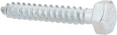 Value Collection - 5/16" Screw, 2" Length Under Head, Steel, Hex Head Lag Screw - Zinc Plated, Grade 2 - Americas Industrial Supply
