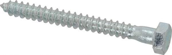 Value Collection - 5/16" Screw, 3" Length Under Head, Steel, Hex Head Lag Screw - Zinc Plated, Grade 2 - Americas Industrial Supply