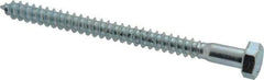 Value Collection - 5/16" Screw, 4" Length Under Head, Steel, Hex Head Lag Screw - Zinc Plated, Grade 2 - Americas Industrial Supply