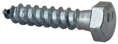 Value Collection - 3/8" Screw, 1-3/4" Length Under Head, Steel, Hex Head Lag Screw - Zinc Plated, Grade 2 - Americas Industrial Supply