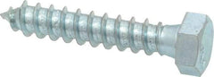 Value Collection - 3/8" Screw, 2" Length Under Head, Steel, Hex Head Lag Screw - Zinc Plated, Grade 2 - Americas Industrial Supply