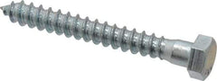 Value Collection - 3/8" Screw, 3" Length Under Head, Steel, Hex Head Lag Screw - Zinc Plated, Grade 2 - Americas Industrial Supply