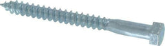 Value Collection - 3/8" Screw, 4" Length Under Head, Steel, Hex Head Lag Screw - Zinc Plated, Grade 2 - Americas Industrial Supply