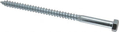 Value Collection - 3/8" Screw, 6" Length Under Head, Steel, Hex Head Lag Screw - Zinc Plated, Grade 2 - Americas Industrial Supply