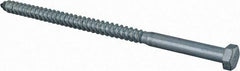 Value Collection - 3/8" Screw, 7" Length Under Head, Steel, Hex Head Lag Screw - Zinc Plated, Grade 2 - Americas Industrial Supply