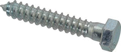 Value Collection - 1/2" Screw, 3" Length Under Head, Steel, Hex Head Lag Screw - Zinc Plated, Grade 2 - Americas Industrial Supply