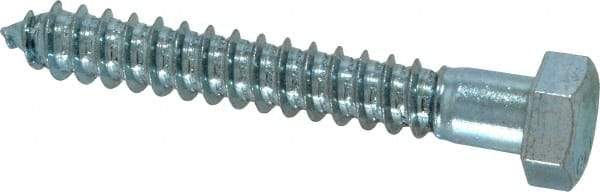 Value Collection - 1/2" Screw, 3-1/2" Length Under Head, Steel, Hex Head Lag Screw - Zinc Plated, Grade 2 - Americas Industrial Supply