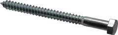 Value Collection - 1/2" Screw, 6" Length Under Head, Steel, Hex Head Lag Screw - Zinc Plated, Grade 2 - Americas Industrial Supply