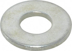 Value Collection - 3/8" Screw, Steel USS Flat Washer - 7/16" ID x 1" OD, 0.0781" Thick, Zinc-Plated Finish - Americas Industrial Supply
