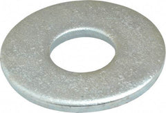 Value Collection - 5/8" Screw, Steel USS Flat Washer - 11/16" ID x 1-3/4" OD, 9/64" Thick, Zinc-Plated Finish - Americas Industrial Supply