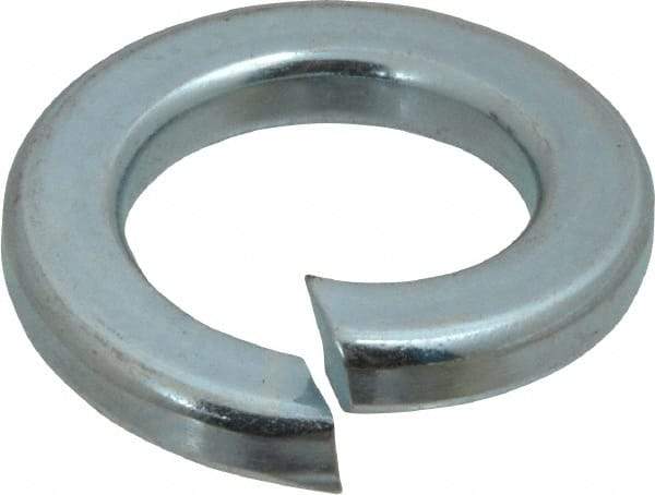 Value Collection - 7/8", 0.219" Thick Split Lock Washer - Alloy Steel, Zinc-Plated Finish, 0.878" Min ID, 0.894" Max ID, 1.459" Min OD, 1.464" Max OD - Americas Industrial Supply