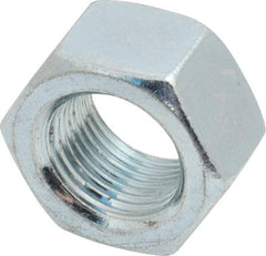 Value Collection - 3/4-16 UNF Steel Right Hand Hex Nut - 1-1/8" Across Flats, 0.6406" High, Zinc-Plated Finish - Americas Industrial Supply