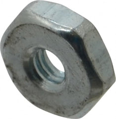 Value Collection - #5-40 UNC Steel Right Hand Machine Screw Hex Nut - 5/16" Across Flats, 7/64" High, Zinc Clear Finish - Americas Industrial Supply