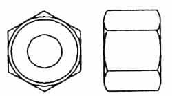 Value Collection - 1-1/2 - 6 UNC Steel Right Hand Heavy Hex Nut - 2-3/8" Across Flats, 1-15/32" High, Hot Dipped Galvanized Finish - Americas Industrial Supply