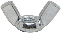 Value Collection - #10-24 UNC, Zinc Plated, Steel Standard Wing Nut - 0.91" Wing Span, 0.47" Wing Span - Americas Industrial Supply