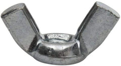Value Collection - #10-32 UNF, Zinc Plated, Steel Standard Wing Nut - 0.91" Wing Span, 0.47" Wing Span - Americas Industrial Supply